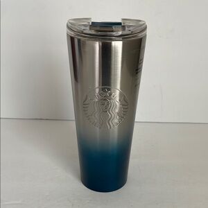 Starbucks 16 oz. Tumbler Chrome and Blue